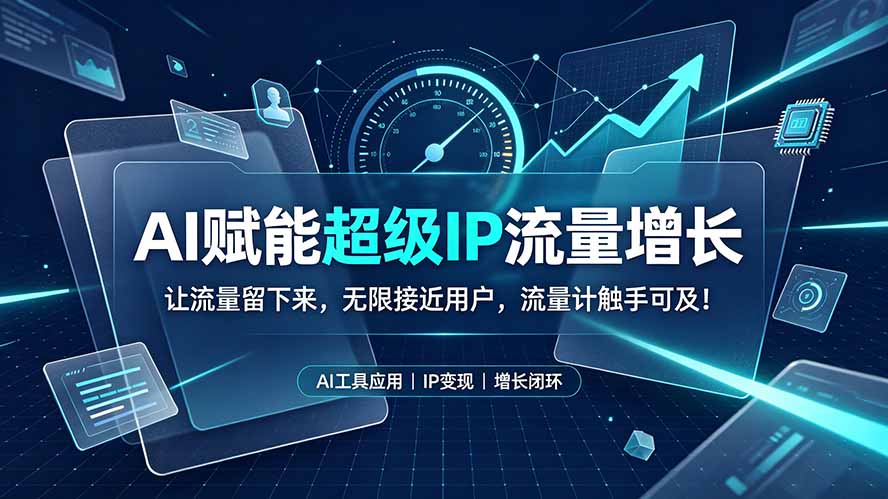 AI赋能超级IP流量增长：让流量留下来，无限接近用户，流量计触手可及！-大象聊项目