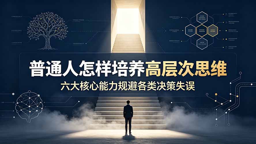 付费文章：普通人怎样培养高层次思维，六大核心能力规避各类决策失误-大象聊项目