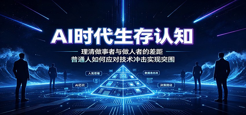 AI时代生存认知：理清做事者与做人者的差距，普通人如何应对技术冲击实现突围-大象聊项目