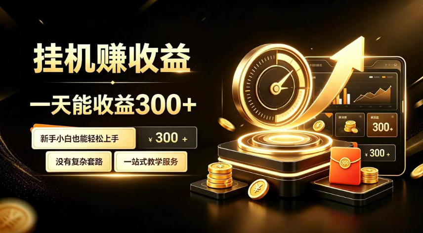 挂G副业，小白日賺三百起【揭秘】-大象聊项目