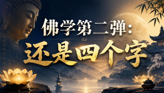 付费文章：佛学第二弹：还是四个字-大象聊项目