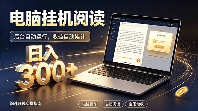 看小说也有收益？自动化流程，轻松日入300+-大象聊项目