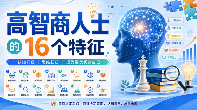 付费文章：高智商人士的16个特征-大象聊项目