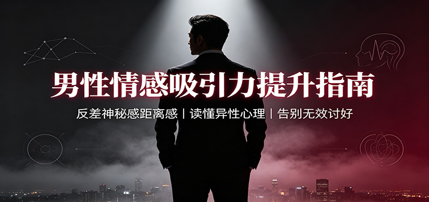 男性情感吸引力提升指南：反差神秘感距离感，读懂异性心理，告别无效讨好-大象聊项目
