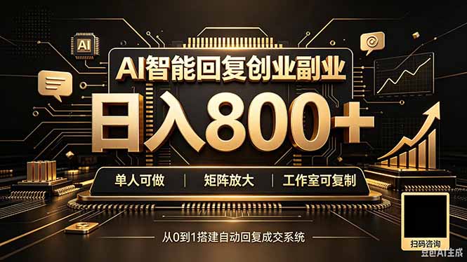 全自动AI挂机创业｜个人副业→工作室全链路扶持-大象聊项目