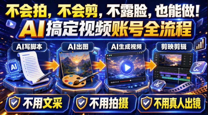 AI短视频起号实战项目，用AI做视频起号，45天涨粉12W，一条广告8.5k，广告接到手软，引流、变现两不误！-大象聊项目