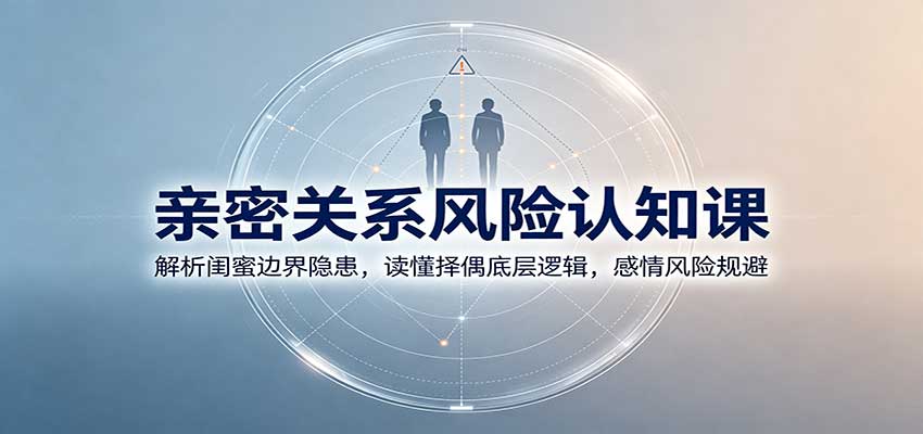 亲密关系风险认知课：解析闺蜜边界隐患，读懂择偶底层逻辑，感情风险规避-大象聊项目