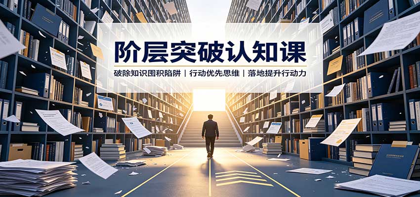 阶层突破认知课：破除知识囤积陷阱，行动优先思维，落地提升行动力-大象聊项目