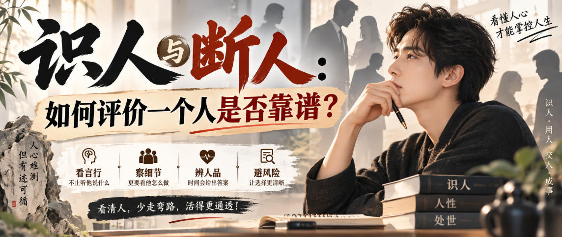 付费文章：识人与断人：如何评价一个人是否靠谱？-大象聊项目