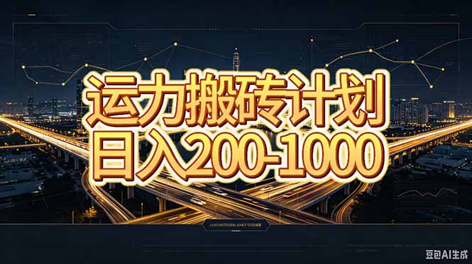运力搬砖，风口项目。当日收益稳定200-1000。 每天仅需一小时，新人轻松上手。-大象聊项目