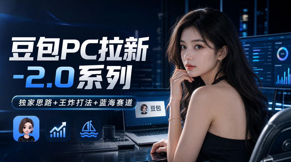 豆包PC拉新2.0系列-独家思路+王炸打法+蓝海赛道-大象聊项目