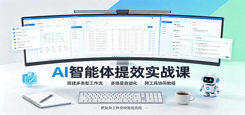 AI智能体提效实战课：搭建多类型工作流，多场景自动化，跨工具协同教程-大象聊项目