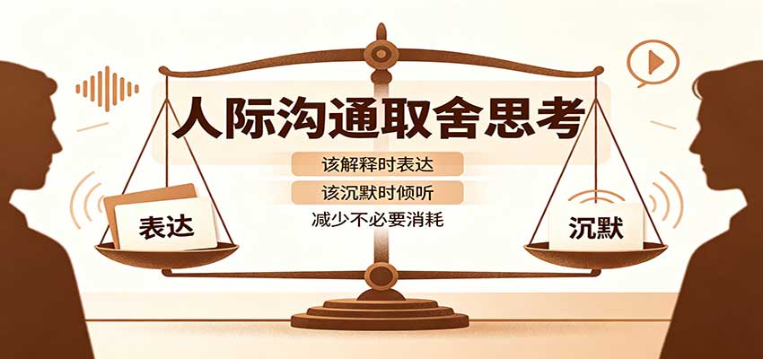 人际沟通取舍思考：分清解释与沉默边界，拿捏职场生活沟通分寸减少情绪内耗-大象聊项目