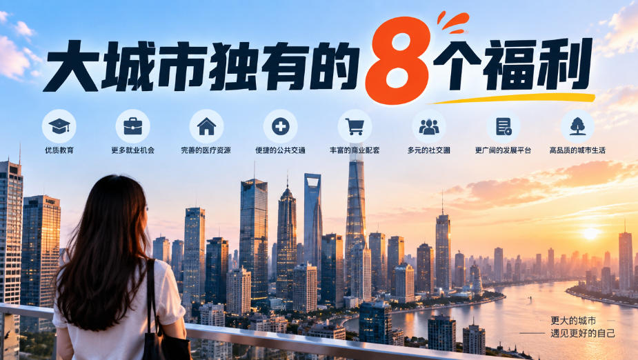 某公众号付费文章：大城市独有的8个福利-大象聊项目