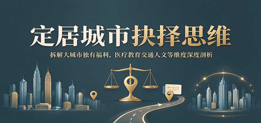 定居城市抉择思维：拆解大城市独有福利，医疗教育交通人文等维度深度剖析-大象聊项目