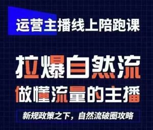 运营主播线上陪跑课，从0-1快速起号，猴帝1600线上课(更新24年7月)-大象聊项目