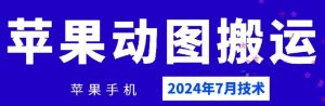 2024年7月苹果手机动图搬运技术-大象聊项目