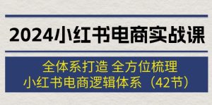 （12003期）2024小红书电商实战课：全体系打造 全方位梳理 小红书电商逻辑体系 (42节)-大象聊项目