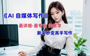 AI自媒体文章创作全网最详细教程,新手秒变写作高手,多方位发展-大象聊项目