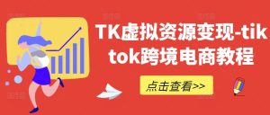 TK虚拟资源变现-tiktok跨境电商教程-大象聊项目