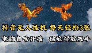 抖音无人直播，电脑全自动挂机，每天轻松300＋，彻底解放双手！-大象聊项目