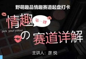 比高社群：情趣赛道训练营，野萌趣品情趣赛道起盘打卡，市场刚需项目-大象聊项目