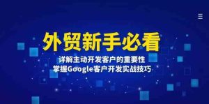外贸新手必看,详解主动开发客户的重要性,掌握Google客户开发实战技巧-大象聊项目