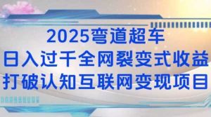 2025弯道超车日入过K全网裂变式收益打破认知互联网变现项目【揭秘】-大象聊项目