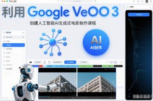 利l用Google Veo 3创建人工智能AI生成式电影制作课程，使用人工智能的力量创建令人惊叹的视频-大象聊项目
