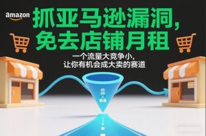 抓亚马逊漏洞，免去店铺月租，一个流量大竞争小，让你有机会成大卖的赛道-大象聊项目