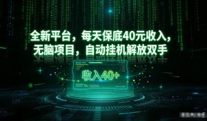 最新看广平台,每天保底30-4米,无脑项目,自动挂G解放双手【揭秘】-大象聊项目