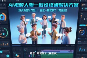 AI视频人物一致性终极解决方案(含多角色对口型)，看这一篇就够了(完整版)-大象聊项目