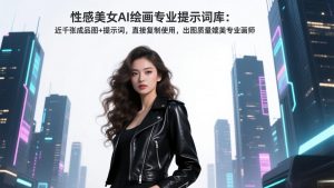 性感美女AI绘画专业提示词库:近千张成品图+提示词,直接复制使用,出图质量媲美专业画师-大象聊项目