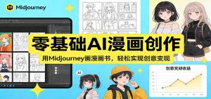 零基础AI漫画创作：用Midjourney画漫画书，轻松实现创意变现-大象聊项目