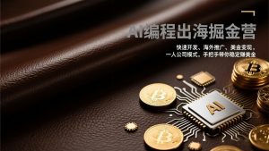 AI编程出海掘金营：快速开发、海外推广、美金变现，一人公司模式，手把手带你稳定赚美金-大象聊项目