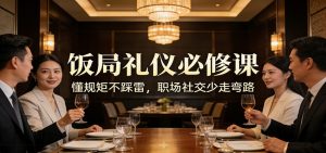 公众号收费文章：《饭局礼仪必修课：懂规矩不踩雷，职场社交少走弯路》-大象聊项目