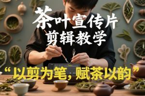 茶叶宣传片剪辑教学,以剪为笔,赋茶以韵,新手也能拍出高级感-大象聊项目