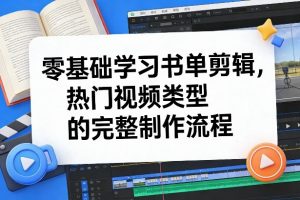 零基础学习书单剪辑,热门视频类型的完整制作流程(更新2026)-大象聊项目