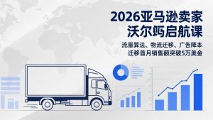2026亚马逊卖家沃尔玛启航课，流量算法、物流迁移、广告降本，迁移首月销售额突破5万美金-大象聊项目