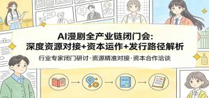 AI漫剧全产业链闭门会:深度资源对接+资本运作+发行路径解析-大象聊项目