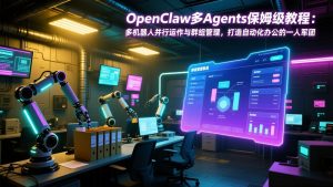 OpenClaw多Agents保姆级教程：多机器人并行运作与群组管理，打造自动化办公的一人军团-大象聊项目