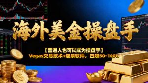 海外美金操盘手技术【普通人操盘手手册】Vegas交易技术+聪明软件，日赚50-100U-大象聊项目