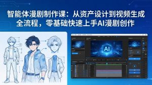 智能体漫剧制作课：从资产设计到视频生成全流程，零基础快速上手AI漫剧创作-大象聊项目