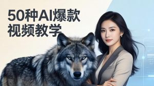 50种AI爆款视频教学:影视级古诗词+治愈萌宠+山海经蛟龙,高阶宝典商业落地-大象聊项目