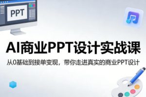 AI商业PPT设计实战课,从0基础到接单变现,带你走进真实的商业PPT设计-大象聊项目