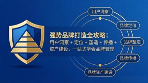 强势品牌打造全攻略：用户洞察 + 定位 + 塑造 + 传播 + 资产建设，一站式学会品牌管理-大象聊项目