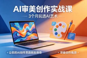 AI审美创作实战课，3个月玩透AI艺术，让你的AI创作思路脱胎换骨，突破创作瓶颈-大象聊项目