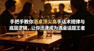 付费文章：手把手教你酒桌顶尖高手话术规律与底层逻辑，让你迅速成为酒桌话题王者(二十年全网独家经验分享)-大象聊项目