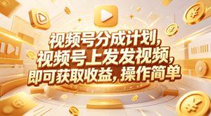 视频号分成计划，599元众筹的Red团队课程，视频号上发发视频，即可获取收益，操作简单-大象聊项目