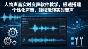 人物声音实时变声软件教学，极速搭建个性化声音，轻松玩转实时变声-大象聊项目